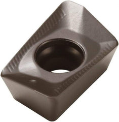 Seco - XOMX120424 ME08 Grade T350M Carbide Milling Insert - TiCN/Al2O3 Finish, 0.163" Thick, 3/32" Corner Radius - Benchmark Tooling