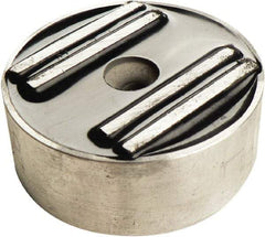 Mag-Mate - 2" Wide x 1/2" Thick, Center Mount Neodymium Rare Earth Fixture Magnet - 45 Lb Average Holding Capacity, 90 Lb Max Holding Capacity, Aluminum Housing - Benchmark Tooling