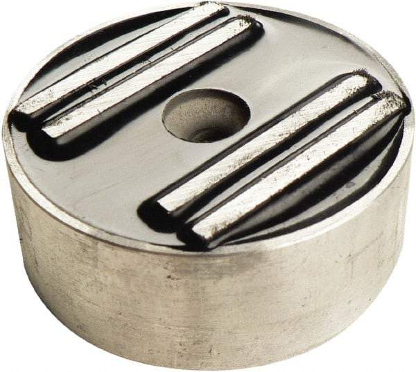 Mag-Mate - 2" Wide x 3/4" Thick, Center Mount Neodymium Rare Earth Fixture Magnet - 50 Lb Average Holding Capacity, 100 Lb Max Holding Capacity, Aluminum Housing - Benchmark Tooling