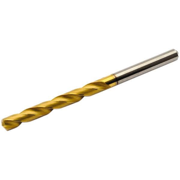 Seco - 0.1969" 140° Solid Carbide Jobber Drill - Multilayer TiAlN Finish, Right Hand Cut, Spiral Flute, Straight Shank, 3.228" OAL, Standard Point - Benchmark Tooling