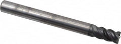 Seco - 1/4", 4 Flute, Single End, Solid Carbide, 0.015" Corner Radius End Mill - 2-1/2" OAL, 48° Helix, Right Hand Flute, 1/2" LOC, Right Hand Cut - Benchmark Tooling