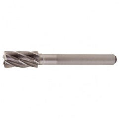 SB-6 Aluminum Cut Solid Carbide Bur-Cylindrical with End Cut - Benchmark Tooling