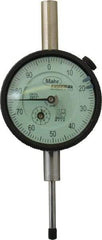 Mahr - 1" Range, 0-100 Dial Reading, 0.001" Graduation Dial Drop Indicator - 2-1/4" Dial, 0.1" Range per Revolution, 0.001" Accuracy, Revolution Counter - Benchmark Tooling