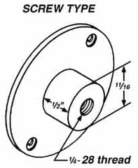 Mahr - Screw Drop Indicator Back - Use with ANSI Group 0 Series A and N - Benchmark Tooling