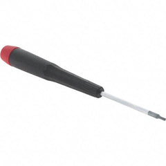 Wiha - 0.05" Precision Miniature Hex Driver - 1-9/16" Bade Length, Tapered Handle, 4-3/4" OAL - Benchmark Tooling