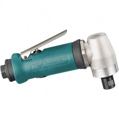 Dynabrade - 1/4" Collet, Angle Handle, Air Angle Die Grinder - 20,000 RPM, Rear Exhaust, 21 CFM, 0.4 hp, 90 psi, 1/4 NPT Inlet - Benchmark Tooling