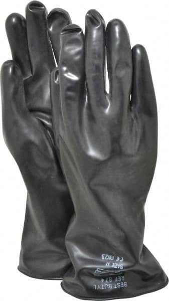 SHOWA - Size 2XL (11), 14" Long, 14 mil Thick, Butyl Chemical Resistant Gloves - Benchmark Tooling