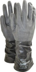 SHOWA - Size M (8), 14" Long, 14 mil, Unsupported, Butyl Chemical Resistant Gloves - Benchmark Tooling