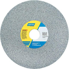 Norton - 8" Diam x 1-1/4" Hole x 1/2" Thick, H Hardness, 46 Grit Surface Grinding Wheel - Ceramic, Type 1, Coarse Grade, 3,105 Max RPM - Benchmark Tooling