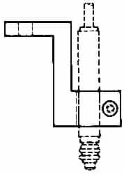 Mahr - Remote Data Collection L Bracket - 52.32mm Overall Length, For Use with Cartridge Type Gage Head - Benchmark Tooling