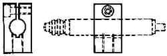 Mahr - Remote Data Collection Square Bracket - 28.6mm Overall Length, For Use with Cartridge Type Gage Head, Max micro m Indicators, Remote Indicating Units - Benchmark Tooling