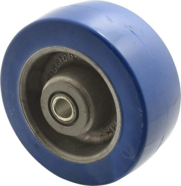 Albion - 5 Inch Diameter x 2 Inch Wide, Polyurethane Caster Wheel - 1,300 Lb. Capacity, 2-3/8 Inch Hub Length, 1/2 Inch Axle Diameter, Sealed Roller Bearing - Benchmark Tooling