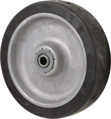 Albion - 8 Inch Diameter x 2 Inch Wide, Rubber Caster Wheel - 600 Lb. Capacity, 2-3/8 Inch Hub Length, 1/2 Inch Axle Diameter, Sealed Roller Bearing - Benchmark Tooling