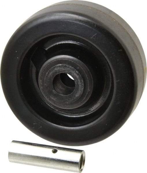 Albion - 5 Inch Diameter x 2 Inch Wide, Phenolic Caster Wheel - 1,000 Lb. Capacity, 2-3/8 Inch Hub Length, 1/2 Inch Axle Diameter, Self-Lube Bearing - Benchmark Tooling