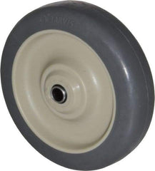 Albion - 5 Inch Diameter x 1-1/4 Inch Wide, Rubber Caster Wheel - 250 Lb. Capacity, 1-9/16 Inch Hub Length, 3/8 Inch Axle Diameter, Self-Lube Bearing - Benchmark Tooling