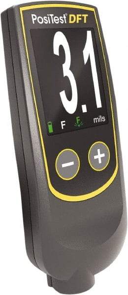 Made in USA - 0 to 40 mil Digital Coating Thickness Gage - For Use with Ferrous Bases - Benchmark Tooling