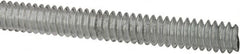 Value Collection - #10-24 UNC (Coarse), 6' Long, Low Carbon Steel Threaded Rod - Zinc-Plated Finish, Right Hand Thread - Benchmark Tooling