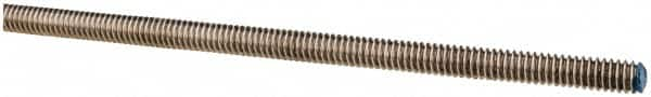 Made in USA - 1/4-20 UNC (Coarse), 6' Long, Stainless Steel Threaded Rod - Right Hand Thread - Benchmark Tooling