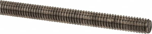 Made in USA - 5/16-18 UNC (Coarse), 6' Long, Stainless Steel Threaded Rod - Right Hand Thread - Benchmark Tooling