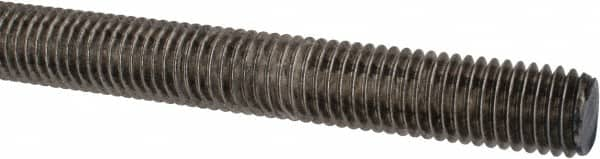 Made in USA - 5/8-11 UNC (Coarse), 6' Long, Stainless Steel Threaded Rod - Right Hand Thread - Benchmark Tooling