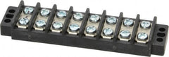 Ideal - 8 Poles, 300 Volt, 30 Amp, -40 to 266°F, Polyester Thermoplastic, Polyester Thermoplastic Multipole Terminal Block - Zinc Plated Steel, 22 to 12 AWG Compatibility, 0.56 Inch High - Benchmark Tooling