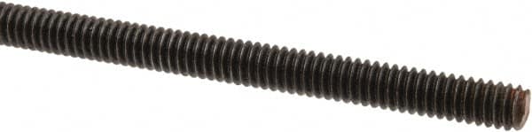 Value Collection - 1/4-20 UNC (Coarse), 6' Long, Alloy Steel Threaded Rod - Right Hand Thread - Benchmark Tooling