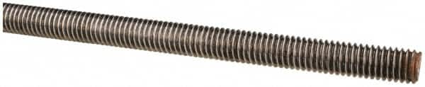 Value Collection - 3/8-16 UNC (Coarse), 6' Long, Alloy Steel Threaded Rod - Plain Finish, Right Hand Thread - Benchmark Tooling