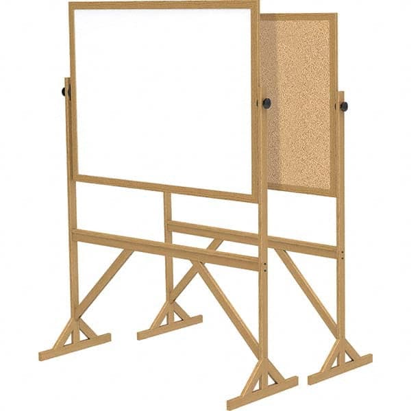 Ghent - Whiteboards & Magnetic Dry Erase Boards Type: Reversible Dry Erase/Corkboard Height (Inch): 71-3/4 - Benchmark Tooling