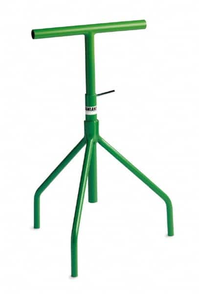 Made in USA - 15-1/2 Inch T Bar Wide Portable Adjustable Stand for Conveyors - Supports 42 Inch to 60 Inch High - Benchmark Tooling