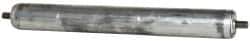 Made in USA - Replacement Conveyor Roller for 16 Inches Between Frame - 1.9 Inch Diameter, 7/16 Inch Axle, Galvanized Steel Finish, 16 Gage - Benchmark Tooling
