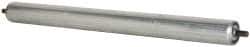 Made in USA - Replacement Conveyor Roller for 21-7/8 Inches Between Frame - 1.9 Inch Diameter, 7/16 Inch Axle, Galvanized Steel Finish, 16 Gage - Benchmark Tooling