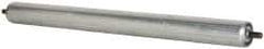 Made in USA - Replacement Conveyor Roller for 21-7/8 Inches Between Frame - 1.9 Inch Diameter, 7/16 Inch Axle, Galvanized Steel Finish, 16 Gage - Benchmark Tooling
