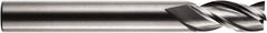 RobbJack - 1", 2" LOC, 1" Shank Diam, 4" OAL, 3 Flute, Solid Carbide Square End Mill - Single End, Diamond-Like Carbon (DLC) Finish, Spiral Flute, 35° Helix, Centercutting, Right Hand Cut, Right Hand Flute, Series A1-303 - Benchmark Tooling