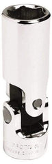 Proto - 1/2", 3/8" Drive, Standard Hand Socket - 6 Points, 2-3/8" OAL, Alloy Steel, Chrome Finish - Benchmark Tooling