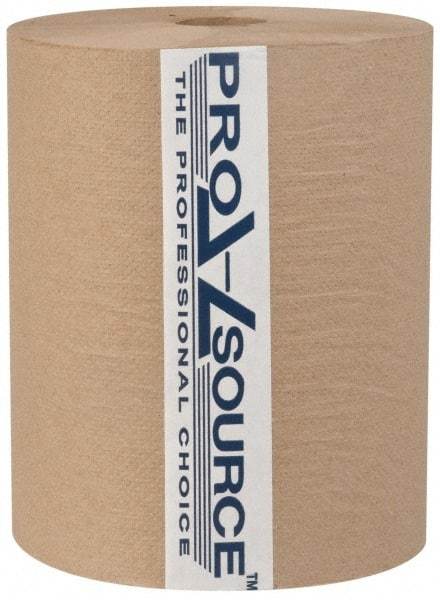 PRO-SOURCE - Hard Roll of 1 Ply Natural Paper Towels - 10" Wide, 600' Roll Length - Benchmark Tooling