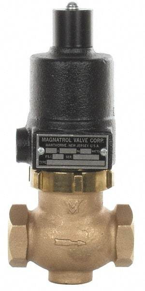 Magnatrol Valve - 1" Port, 2 Way, Bronze Solenoid Valve - Normally Open - Benchmark Tooling