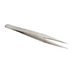 Value Collection - 4-3/4" OAL 3-SA Dumont-Style Swiss Pattern Tweezers - Tapered Shanks with Beveled Edges, Honed, Sharp Points - Benchmark Tooling