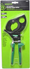 Greenlee - 11" OAL, 1,000 MCM Capacity, Cable Cutter - Molded Plastic Handle - Benchmark Tooling