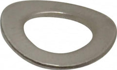 Value Collection - M8 Screw, 8.4mm ID x 15mm OD, Grade 18-8 Stainless Steel Wave Disc Spring - 0.8mm Thick, 3mm Overall Height - Benchmark Tooling