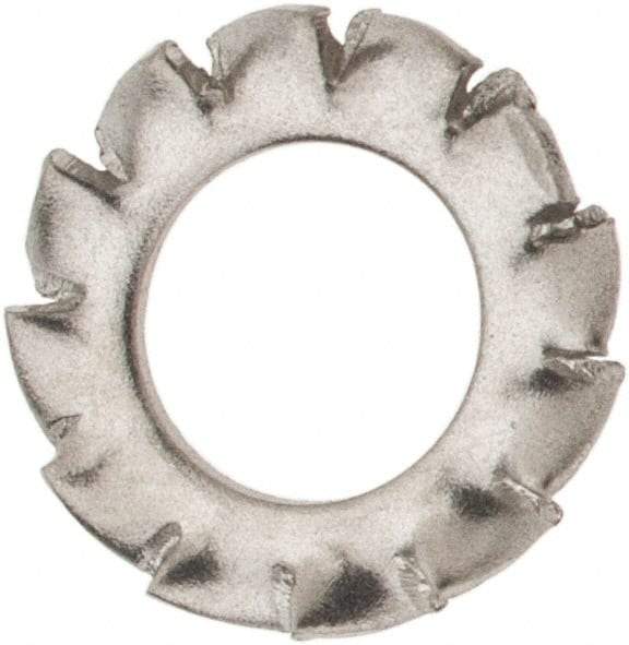 Value Collection - M4 Screw, 4.3mm ID, Stainless Steel External Tooth Lock Washer - 8mm OD, Uncoated, Grade 316 & Austenitic A4 - Benchmark Tooling