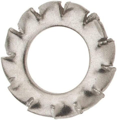 Value Collection - M4 Screw, 4.3mm ID, Stainless Steel External Tooth Lock Washer - 8mm OD, Uncoated, Grade 316 & Austenitic A4 - Benchmark Tooling