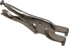 Irwin - 9" OAL Standard Jaw Panel Clamp Weld Locking Pliers - 3/8" Jaw Depth, 3/8" Jaw Opening - Benchmark Tooling