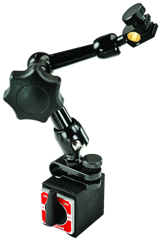 #660 - 1-3/16 x 1-9/16 x 1-3/8" Base Size  - Power On/Off with Triple-Jointed Arm - Magnetic Base Indicator Holder - Benchmark Tooling