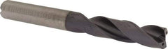 Kennametal - 10mm 180° Spiral Flute Solid Carbide Screw Machine Drill Bit - Right Hand Cut, 47mm Flute Length, 89mm OAL, Flat-Bottom Point, Straight Shank, Through Coolant - Benchmark Tooling