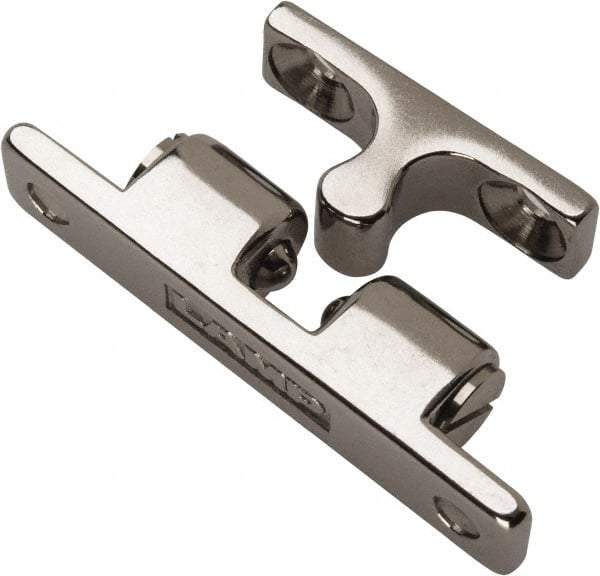 Sugatsune - 1.97" Long x 0.39" Wide x 0.63" High, Stainless Steel Tension Catch - Polished Stainless Steel Finish, 1.8(3.9) N/Lb Pull Force, 2.3(5) N/Lb Push Force, 1-3/16" Long Strike, 23/64" Wide Strike - Benchmark Tooling