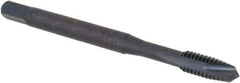Regal Cutting Tools - #8-32 UNC, 2 Flute, Oxide Finish, Vanadium High Speed Steel Spiral Point Tap - Plug Chamfer, Right Hand Thread, 2-1/8" OAL, 3/8" Thread Length, 0.168" Shank Diam, 2B Class of Fit, Series Triple Crown - Exact Industrial Supply