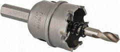 Hougen - 1-1/4" Diam, 1/8" Cutting Depth, Hole Saw - Carbide-Tipped Saw, Toothed Edge - Benchmark Tooling