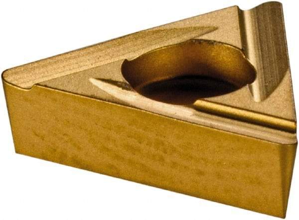 Komet - TOHX090204 G06 Grade BK6425 Carbide Boring Insert - TiCN/Al2O3/TiN Finish, 60° Triangle, 8° Relief Angle, 5.6mm Inscr Circle, 2.5mm Thick, 0.4mm Corner Radius - Benchmark Tooling