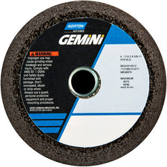 4″ / 3″ × 2″ × 5/8″-11 Gemini Snagging Wheel Type 11 Flaring Cup 16 Grit Aluminum Oxide - Benchmark Tooling