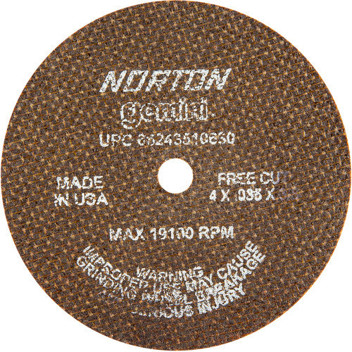 4 x .035 × 3/8″ Gemini Fast Cut Small Diameter Cut-Off Wheel >3″ A 60 O Type 01/41 - Benchmark Tooling